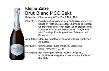 Kleine Zalze Brut Blanc MCC